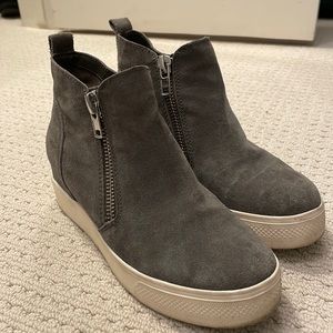 Steve Madden Wedge Sneakers Grey | Size 8